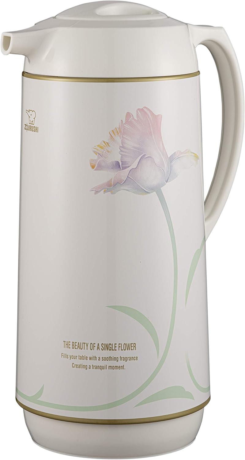 Zojirushi Thermal Serve Carafe, Made in Japan, 1.3-Liter, White Ballerina