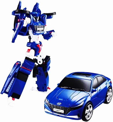YOUNGTOY TOBOT Y Nueva Edición Hyundai Avante Transformación Acción Robot Coche Juguetes Jóvenes