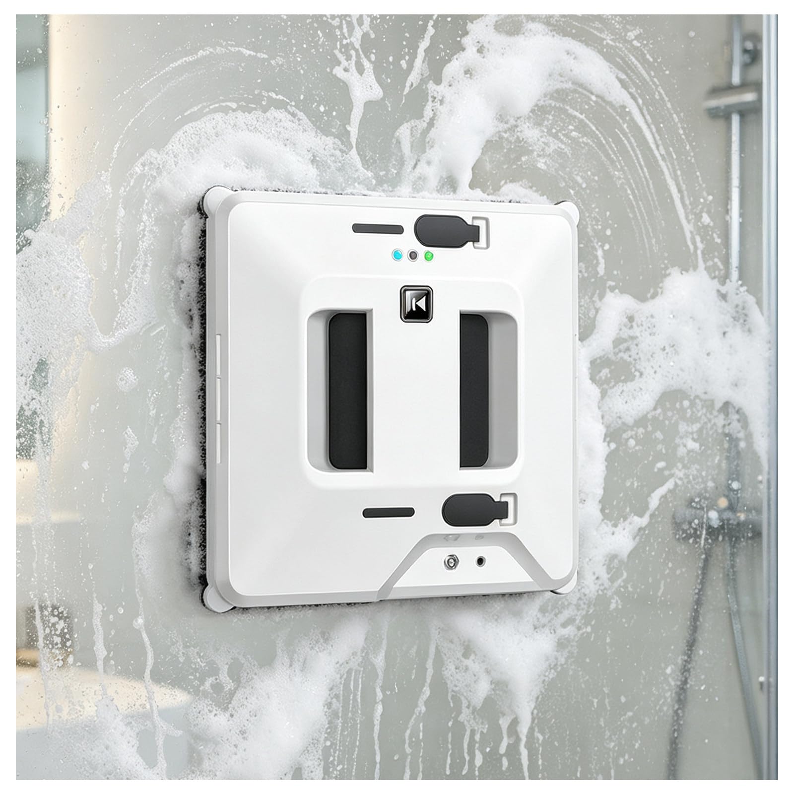 MIAOXIAOLONG Window Cleaning Robot with 2-Nozzle Dual Spray, Intelligent Path Planning, 3 Cleaning Modes Remote Control Smart Window Robot for High-Rise Windows, Mirrors & Glass Doors