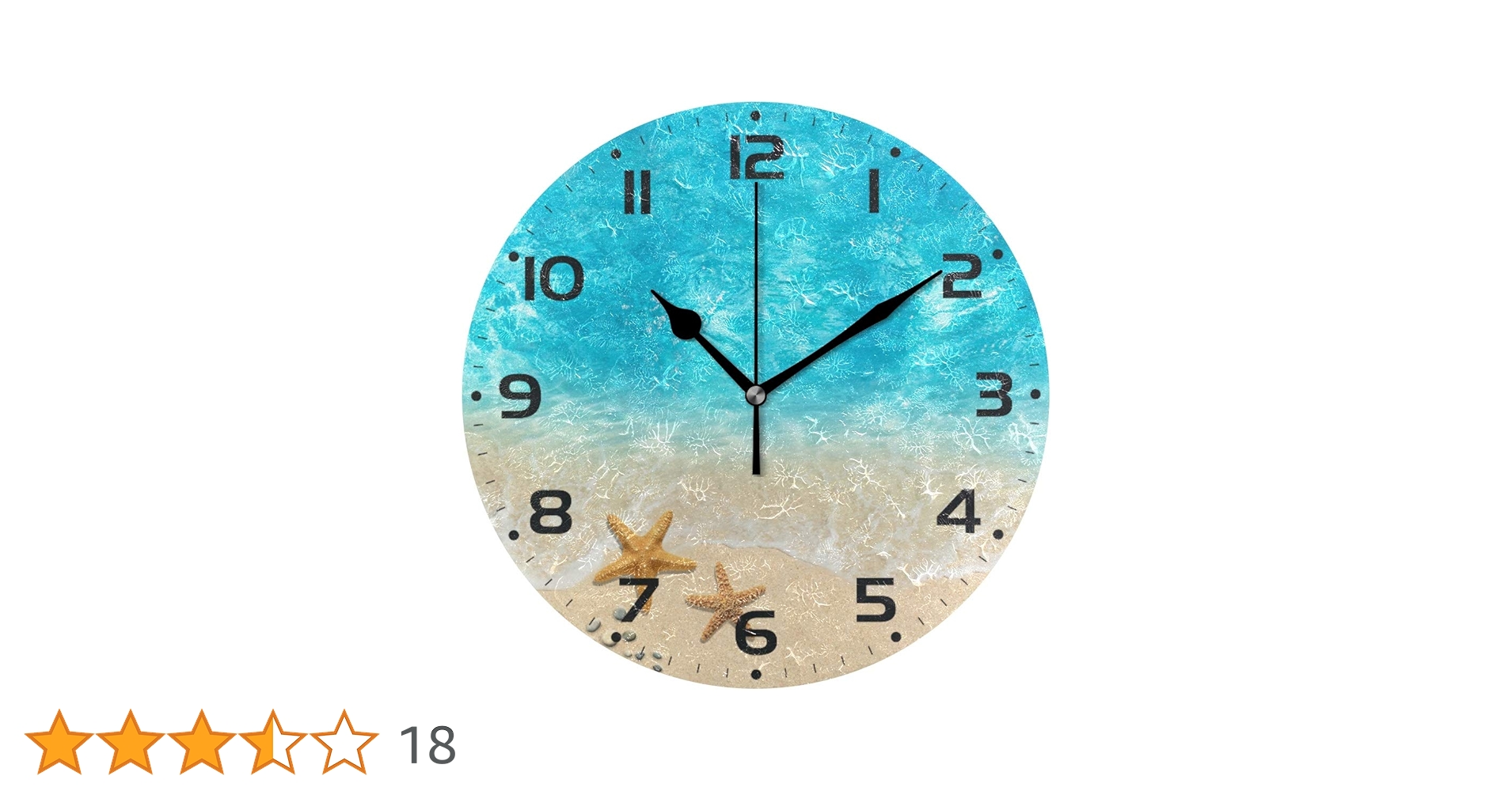 海と砂浜の掛け時計 直径約25cm Amazon.co.jp: MiaoLD 掛け時計 置き時計 サイレント 連続秒針