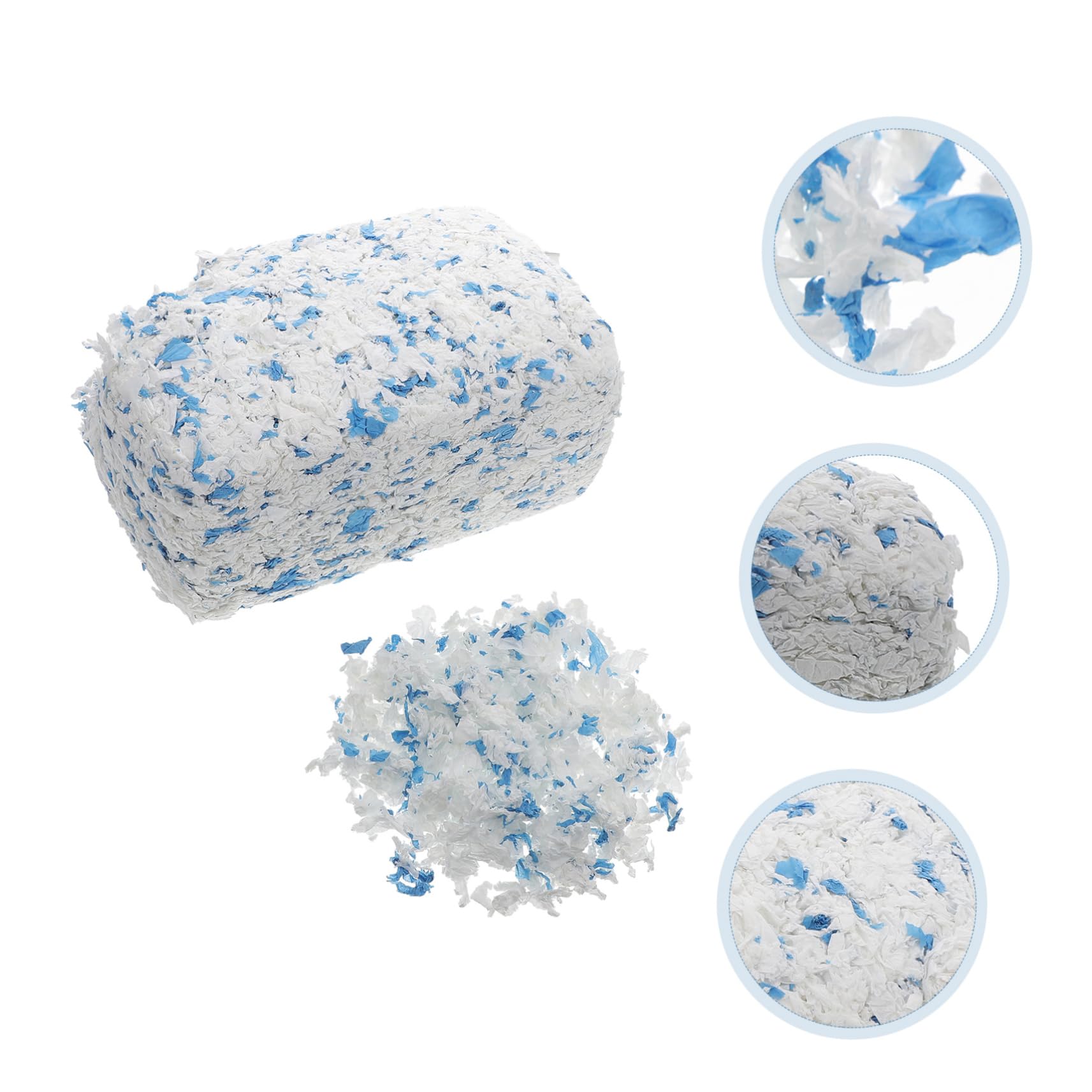 DOITOOL Staubarme Papier Einstreu für Kleintiere 1 Beutel Saugfähig Wärmt und Flauschig für Kaninchen und Frettchen im Käfig