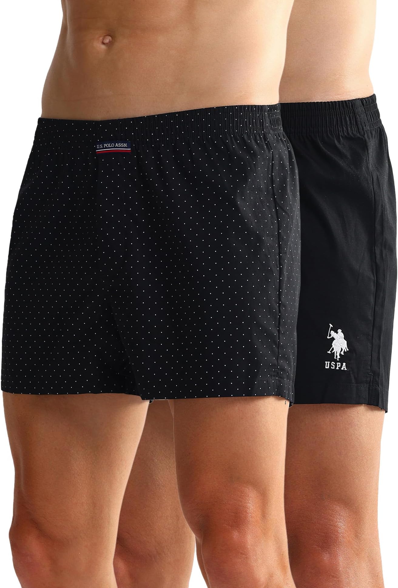 U.S. POLO ASSN. Men's Cotton Blend Classic Solid Boxer Shorts