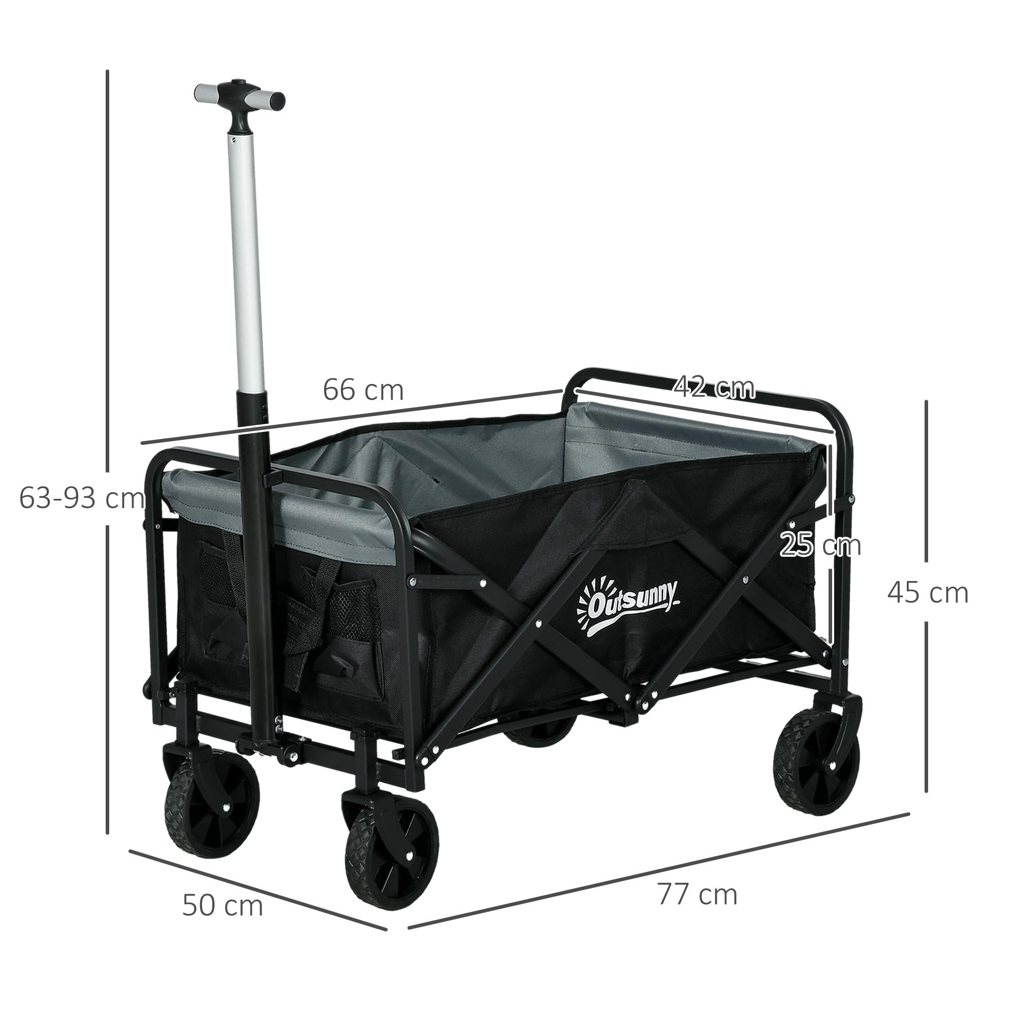Outsunny Gazebo da Giardino 3x3 m Pieghevole e Portatile con Copertura