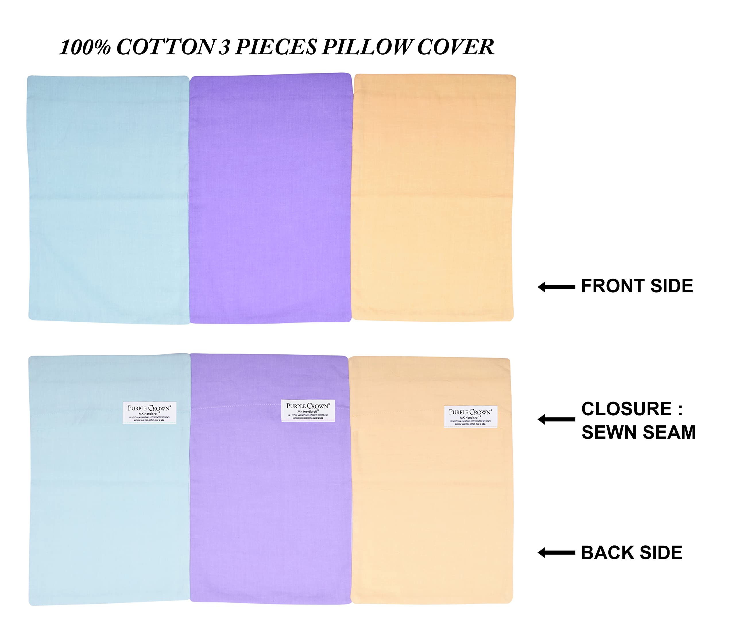 MK HANDICRAFT Mustard Seeds Pillow and Cover Set for New Born Babies (Children: S) 2