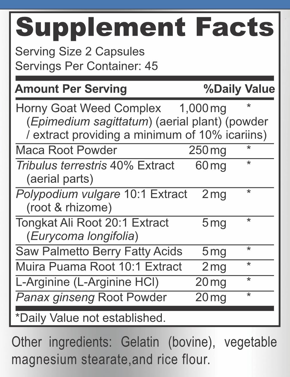 Horny Goat Weed Extra Strength Blend, 90 Capsules — Amazon image 8