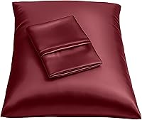 Vista 9 de ShopBedding - Lujosa funda de almohada de satén para el cabello, 2 unidades, satinada, estándar, con cremallera, estampado de cebra marrón, Blissford