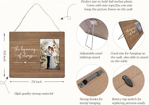 Vista 48 de Orchroma Regalos de boda para parejas, marco de fotos de pareja, marcos de fotos de amor, marco de fotos de compromiso, etc. Juntos construyeron una