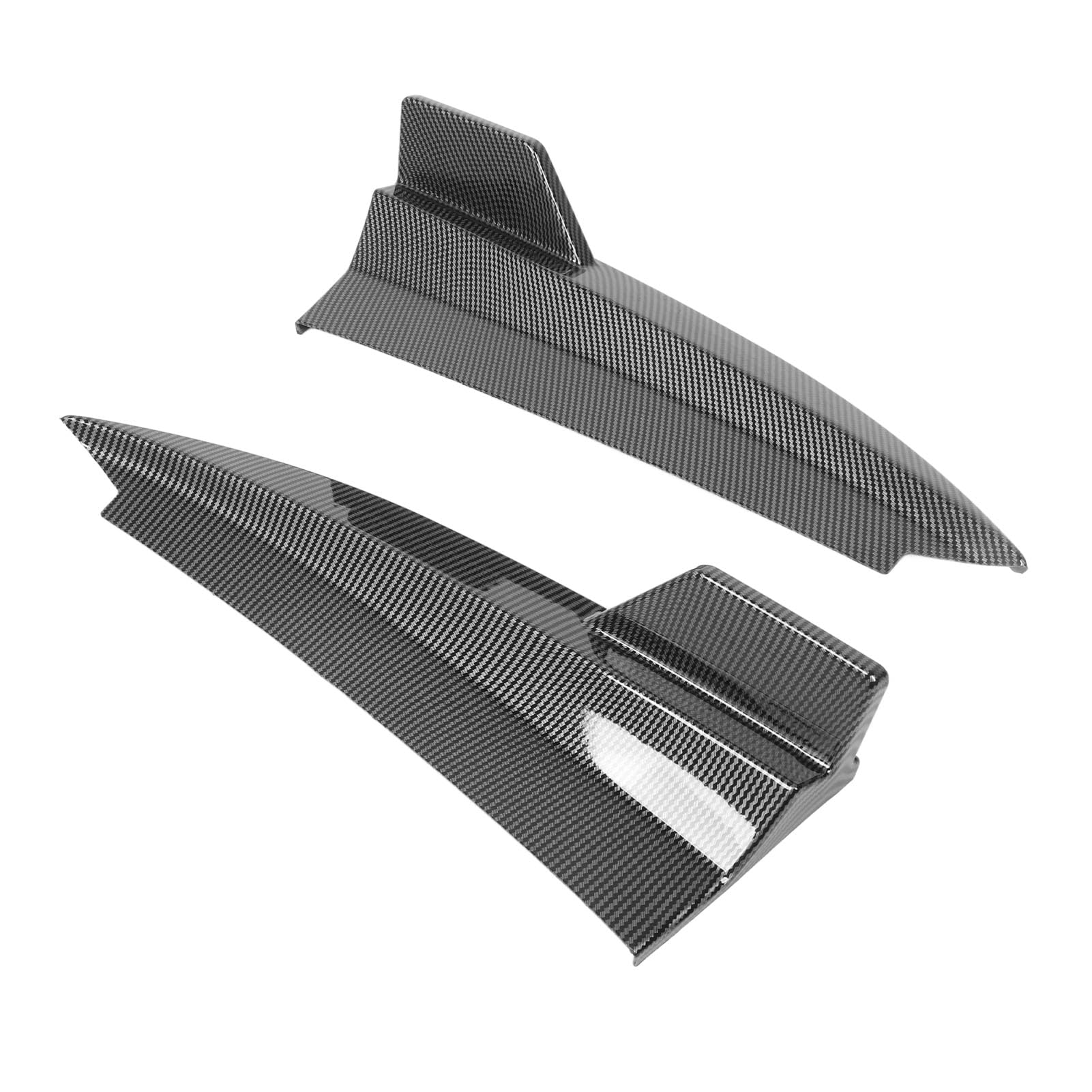 Dyfuzor boczny tylnego zderzaka Lewy prawy Wysokiej jakości plastik ABS Silna ochrona Poprawiona stabilność Łatwa instalacja dla Benz C Class Coupe C205 AMG Line C43 C63 2015 2021 (Styl włókna