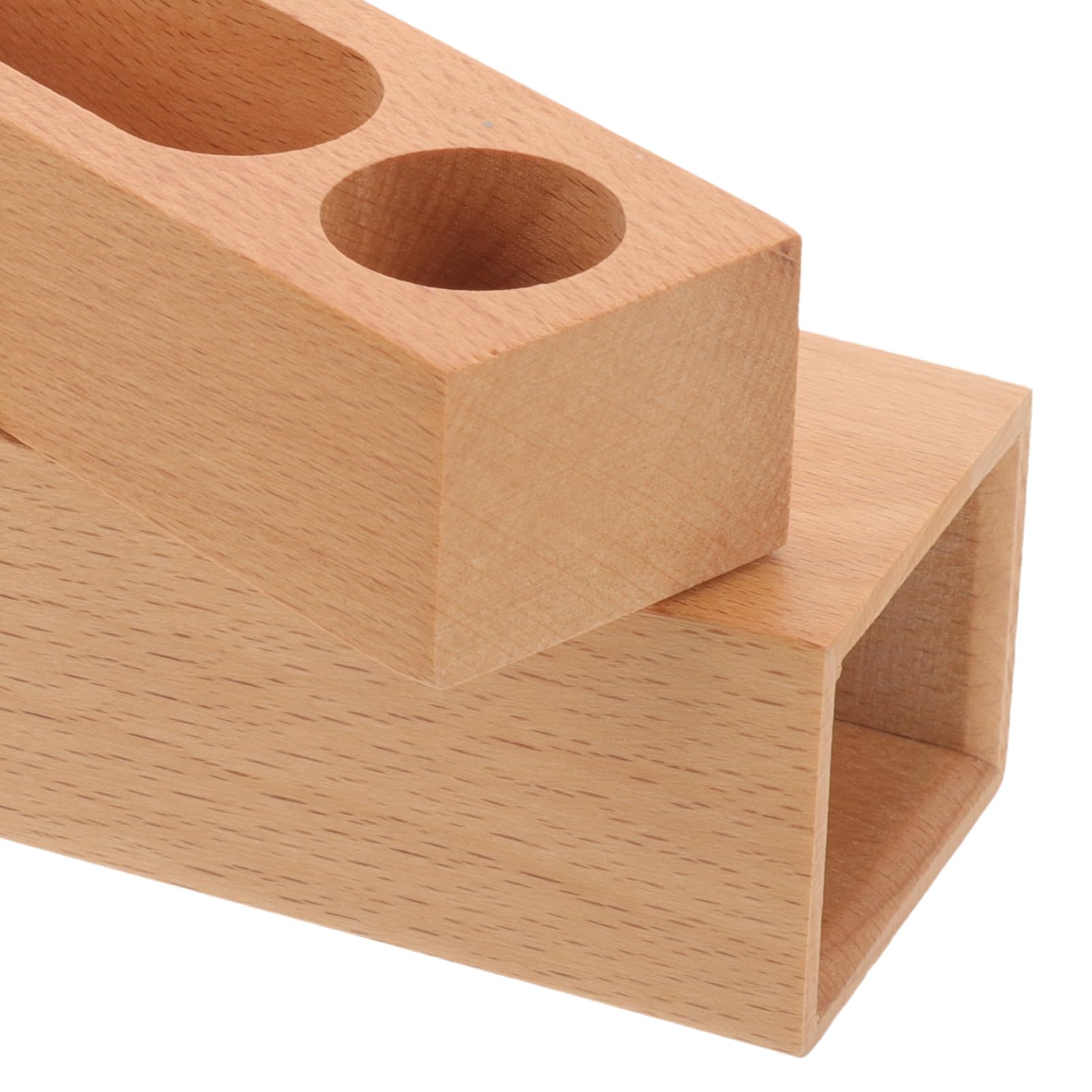 4 Piezas Caja de sellos estuche para estampadores de tinta propia almohadilla de tinta equipo Almacenamiento de sellos de madera Organizador de sellos de madera tinta sellos Beige