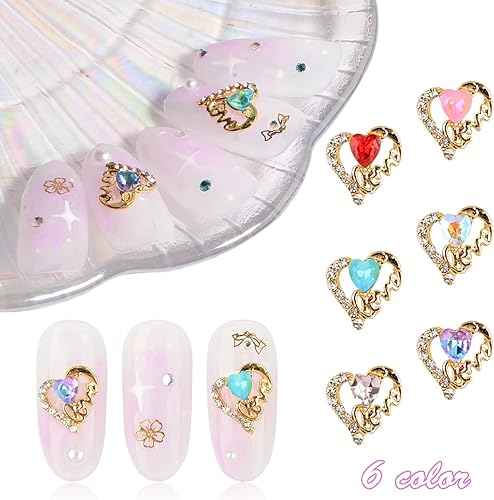 Miniatura 4 de 3D hecho a mano con flores perlas de diamante dijes de uñas de flores coloridas diamantes de imitación de uñas gemas de cristal diamantes de