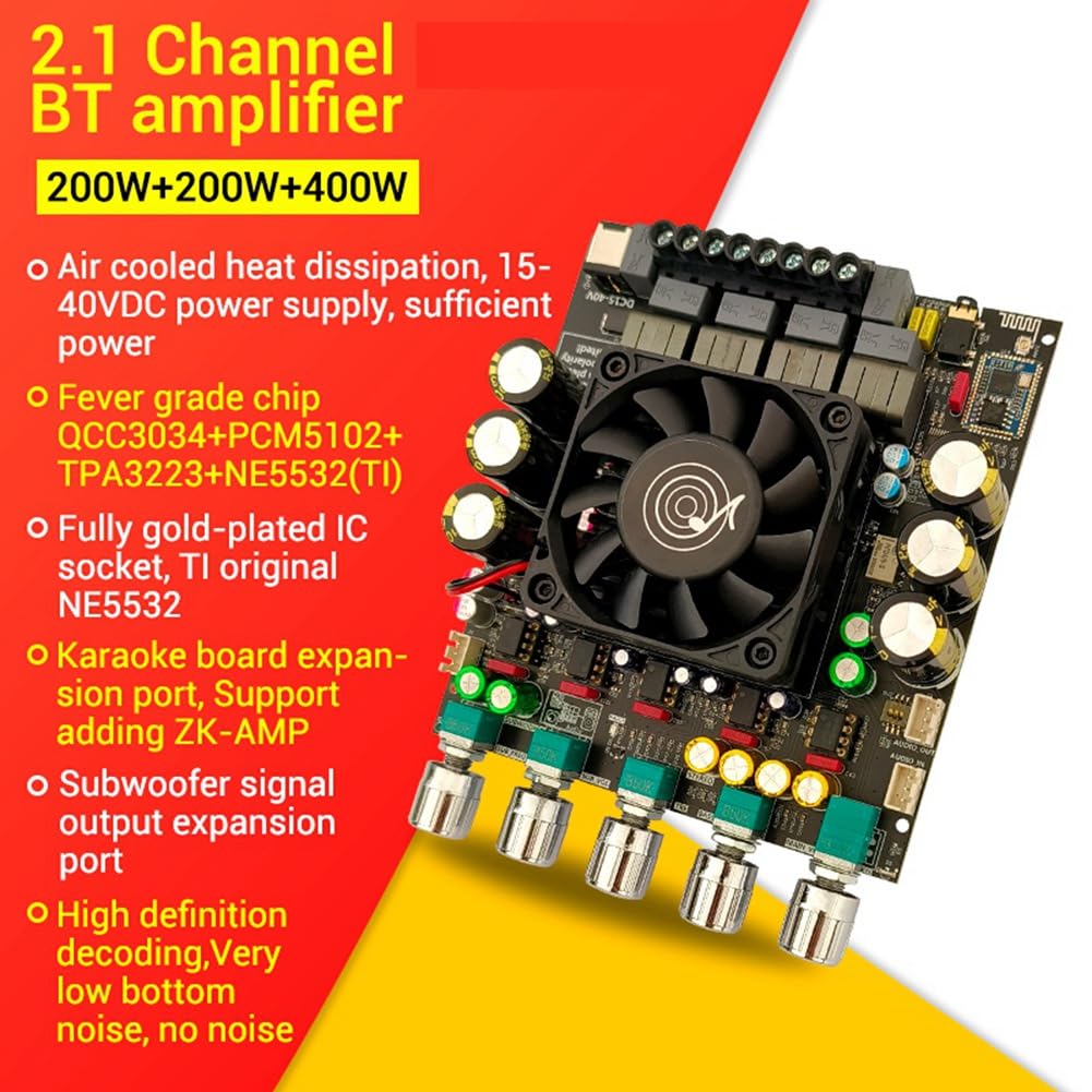 APTX2 TPA3223 Scheda Amplificatore di Potenza A 2.1 Canali 200W+200W+400W Modulo Amplificatore Audio Subwoofer Bluetooth A