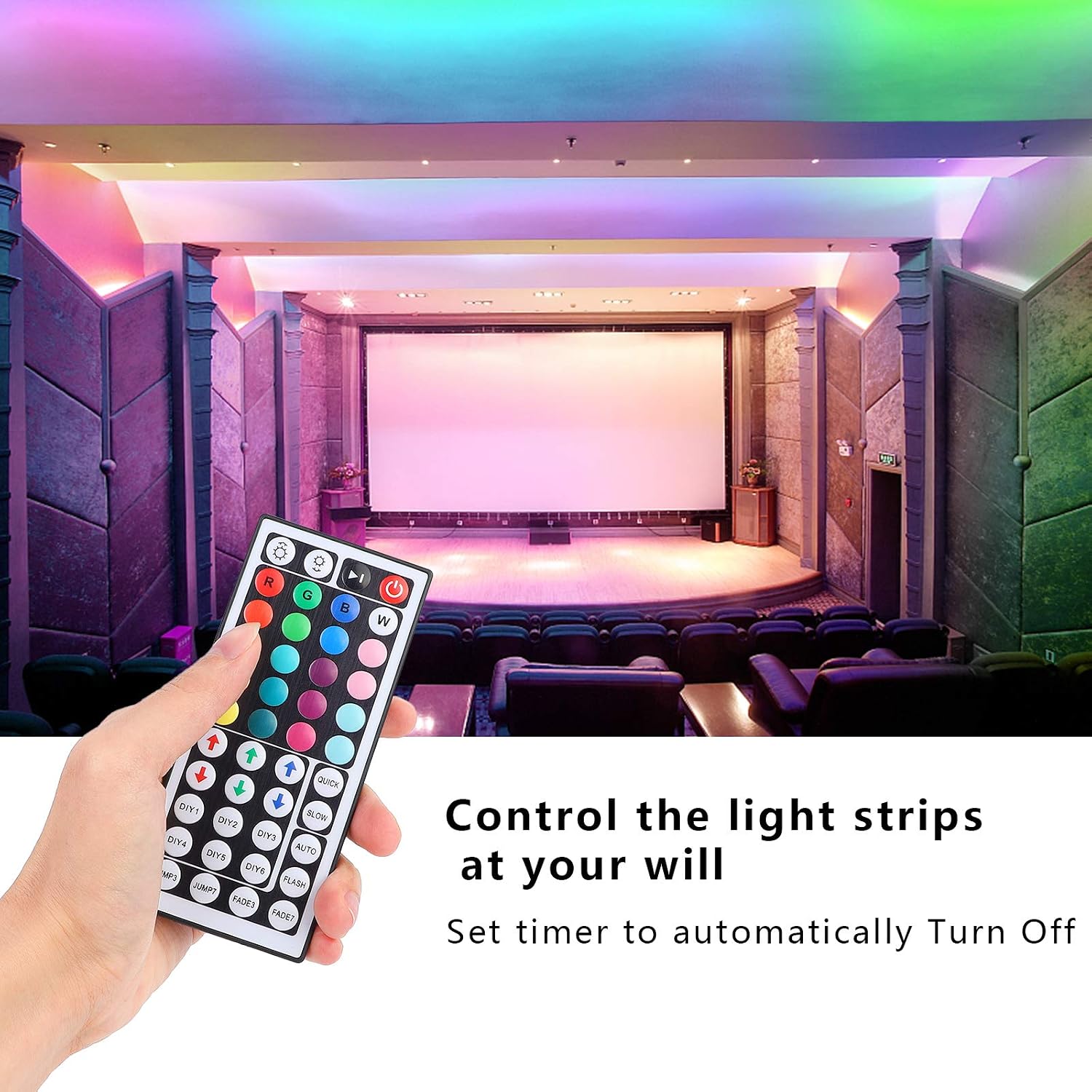 SUPERNIGHT RGB LED IR Remote Controller DC12V 6A with 44 Keys IR Remote Control for SMD 5050 3528 2835 RGB LED Strip Lights