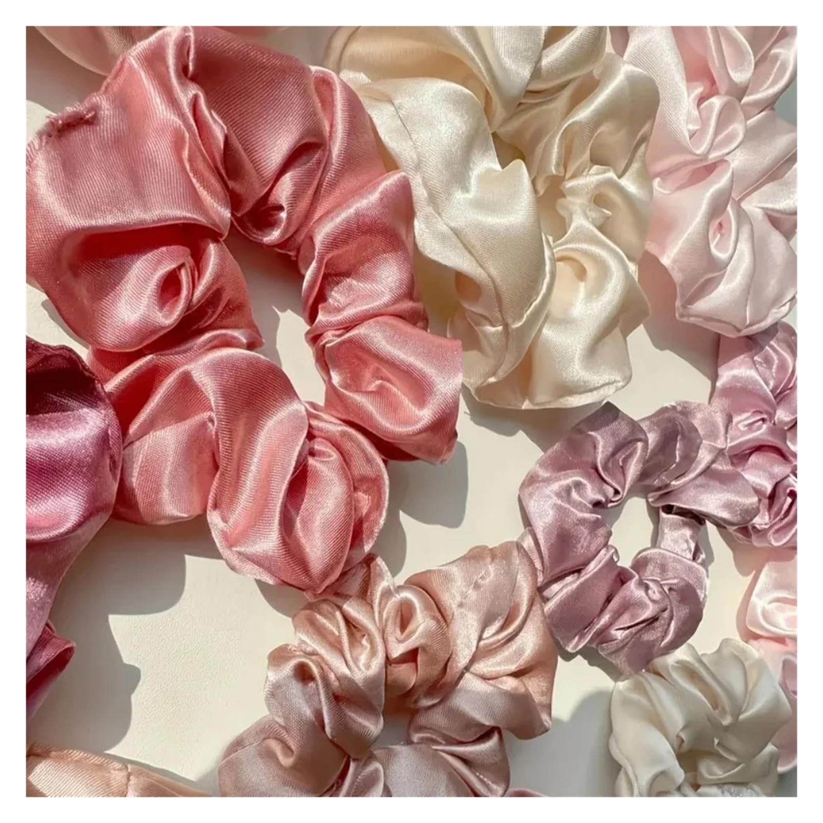 satin scrunchie 16-teilige Satin-Haargummis for Damen