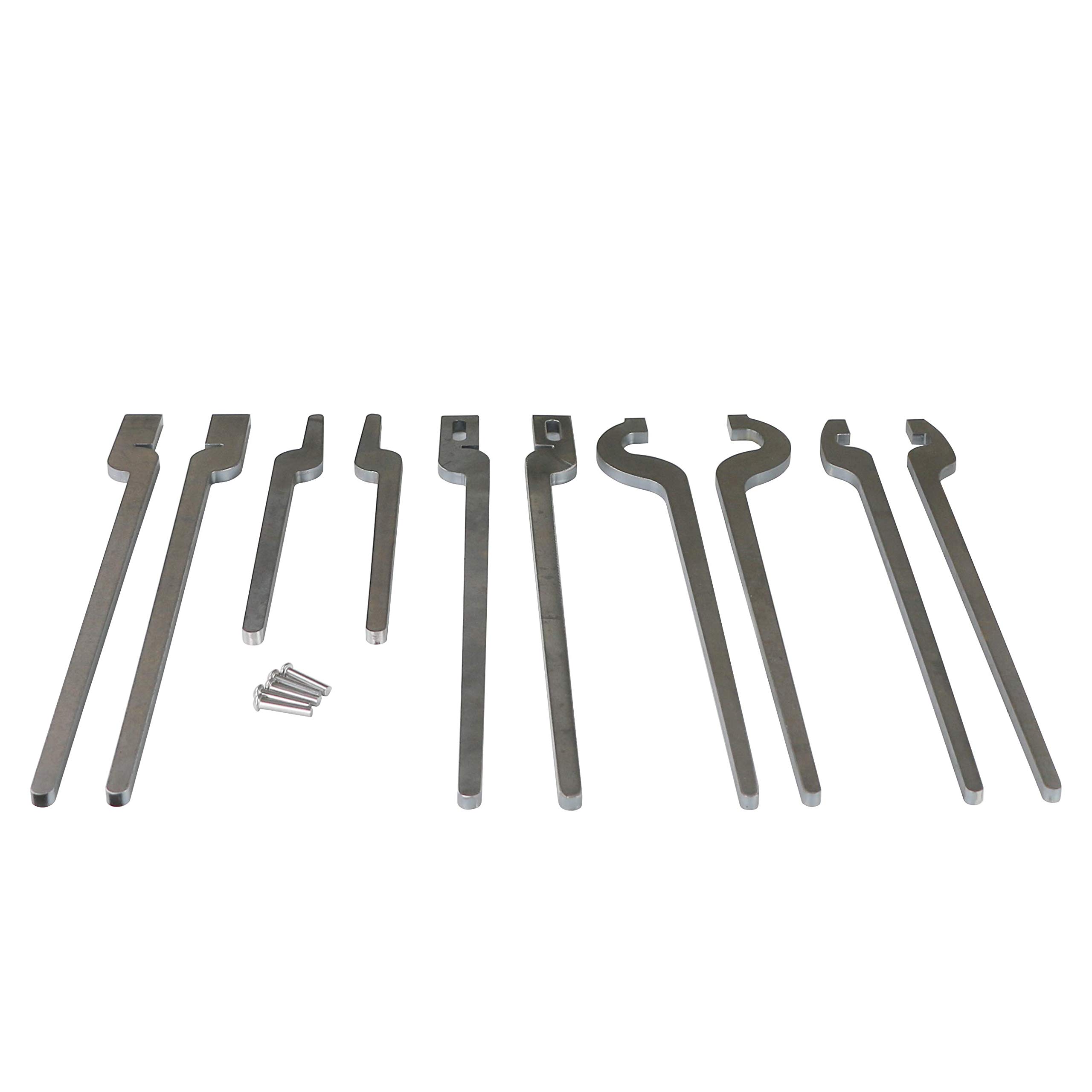 Zestaw szczypiec kowalskich z nitami - 5 rodzajów - szczypce ze stali miękkiej DIY - 10 sztuk