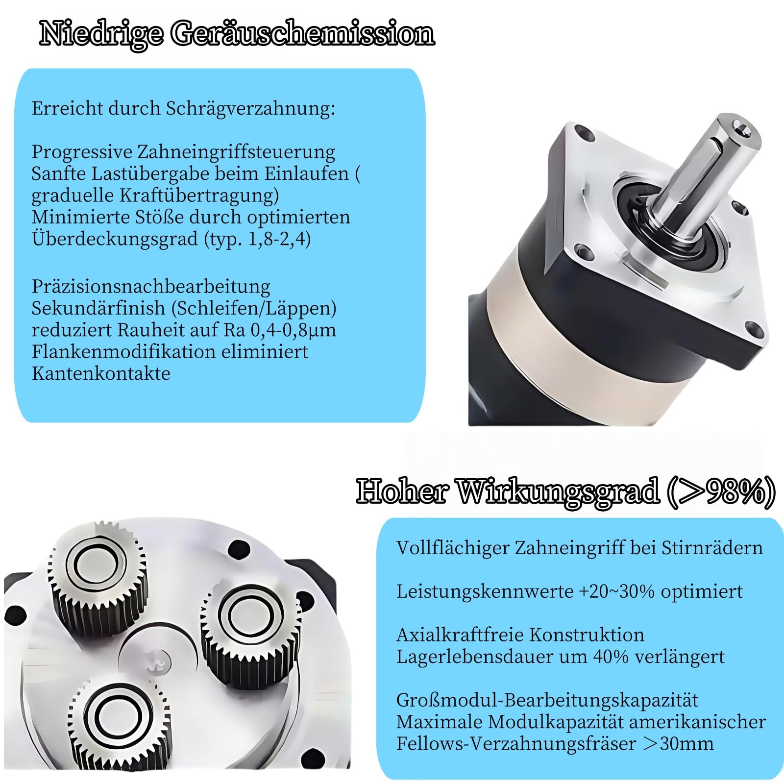 Planetengetriebe Speed Reducer Gear Head Ratio 50:1 Backlash 12 arc-min für 19mm Eingangswelle 750W 1KW 80mm Servomotor, Planetengetriebe 3500RPM Gear Box Reducer für CNC-Drehmaschine Reducer