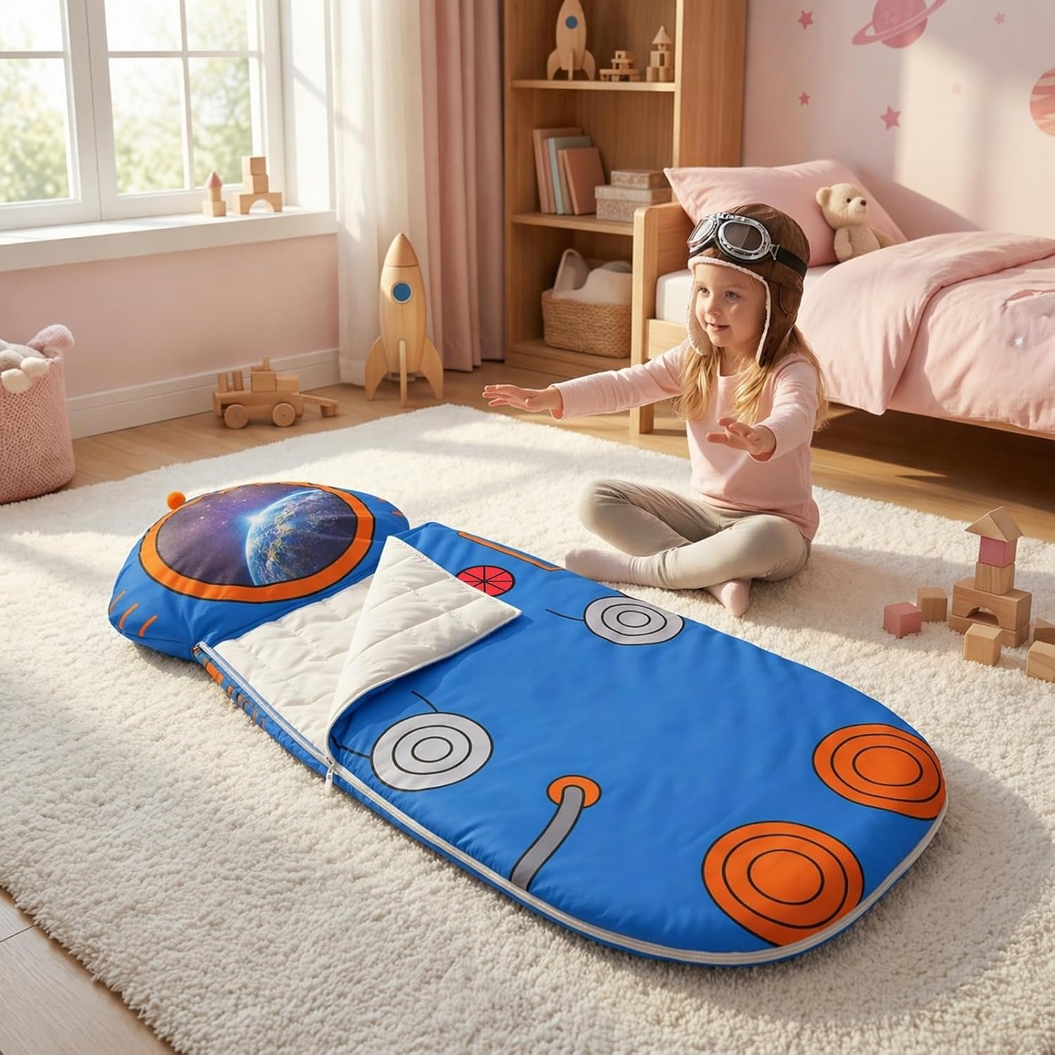 Sleeping Bag for Kids nap mat with Pillow Sleeping mats for Kids Sleep Sack Travel