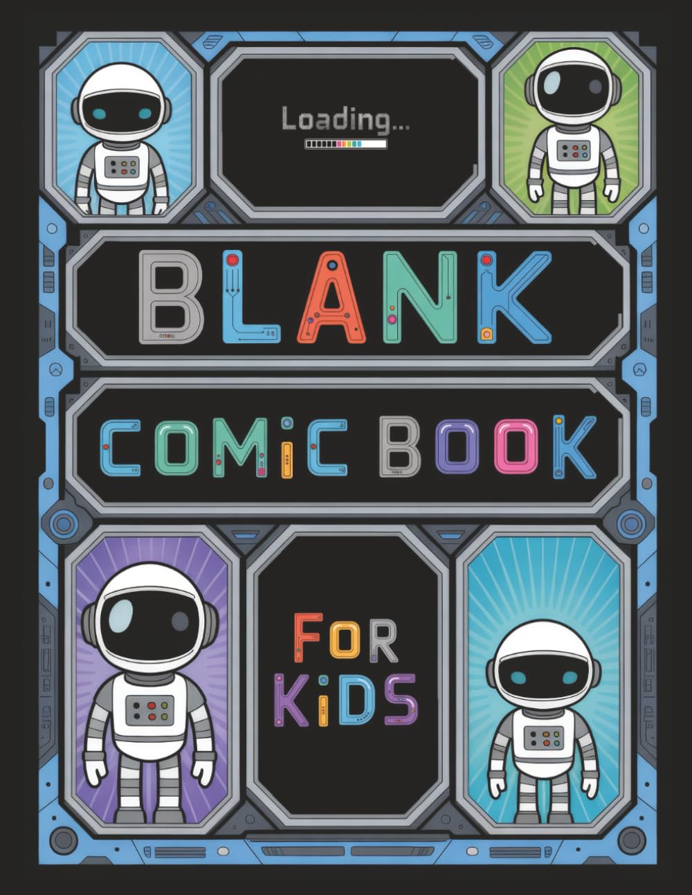 Blank Comic Book for Kids: Make Your Own Comics, Create Stories, and Draw Adventures | Sci-Fi Robots