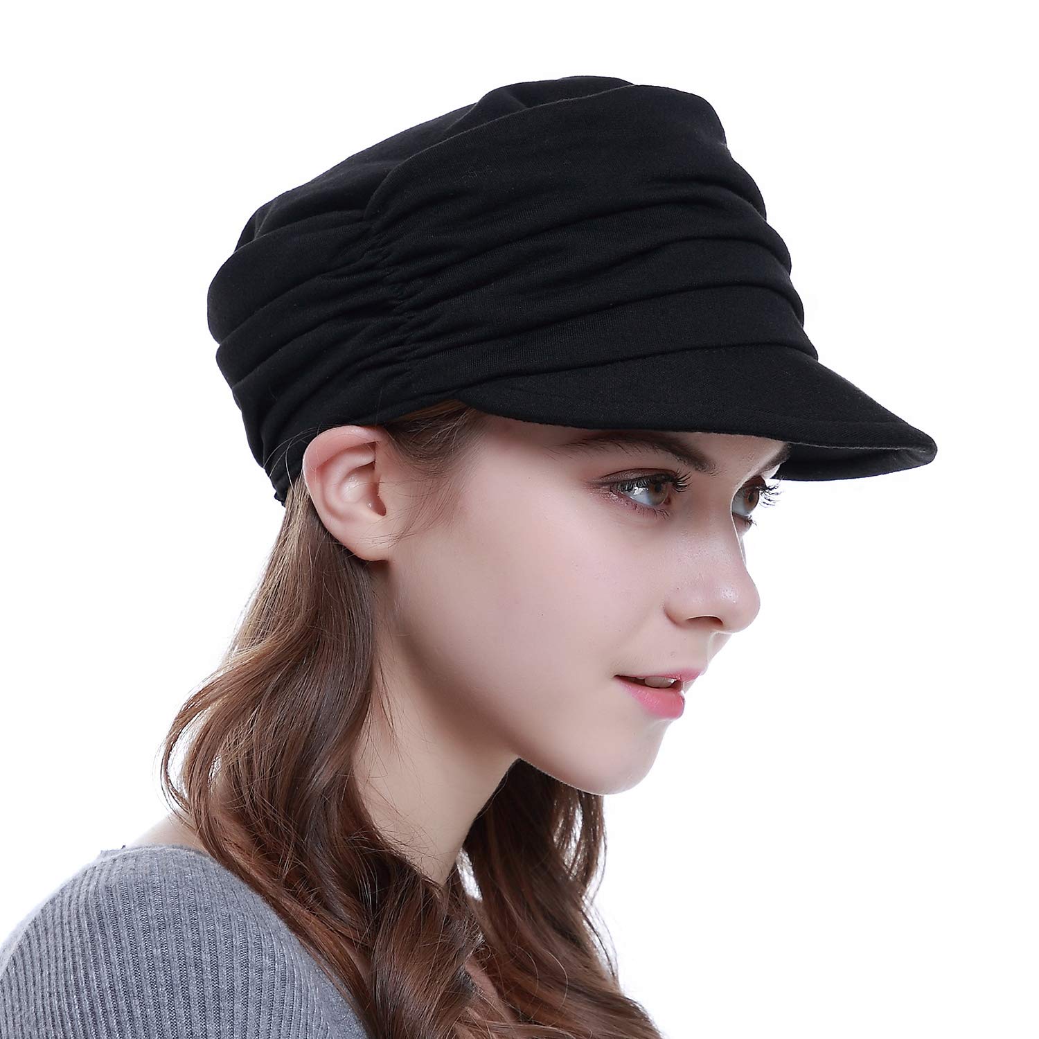 Condition photo showing New/Like New for fashion hat cap with brim visor for woman ladies, best for daily use