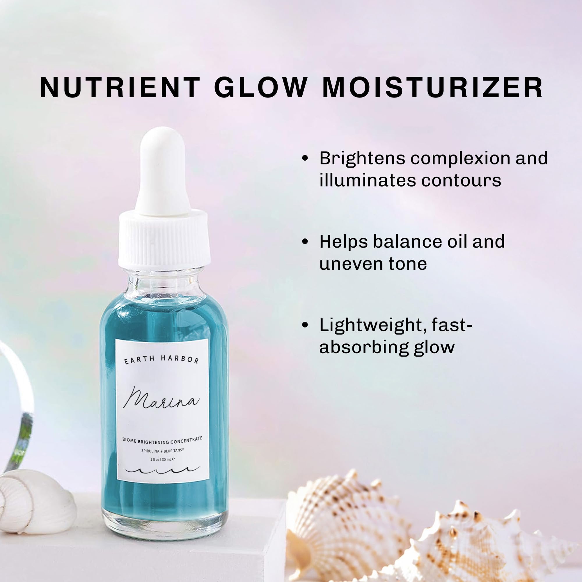 Earth Harbor MARINA Brightening Serum Ampoule with 12 Botanical Actives