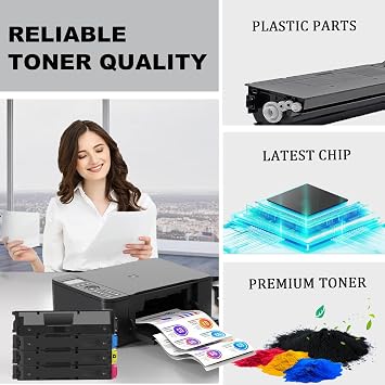 TK-5417 Toner Cartridges Compatible for Kyocera TK5417 TK-5417Y Yellow Toner Cartridge with Chip Use for Kyocera TASKalfa MA4500ci Printers,1 Pack