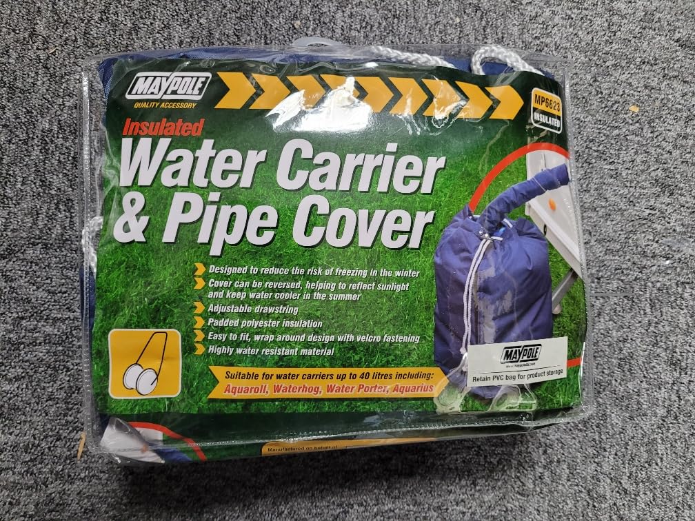 coverandcarry Insulated Water Carrier Cover With Pipe Cover for Aquaroll, Waterhog,Water Porter,Aquarius