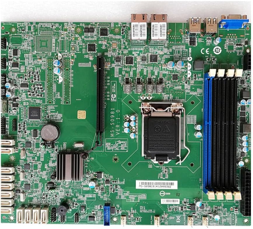 Top-down view of the Generic MSI MS-S0981 H87 LGA1150 DDR3 Server Motherboard