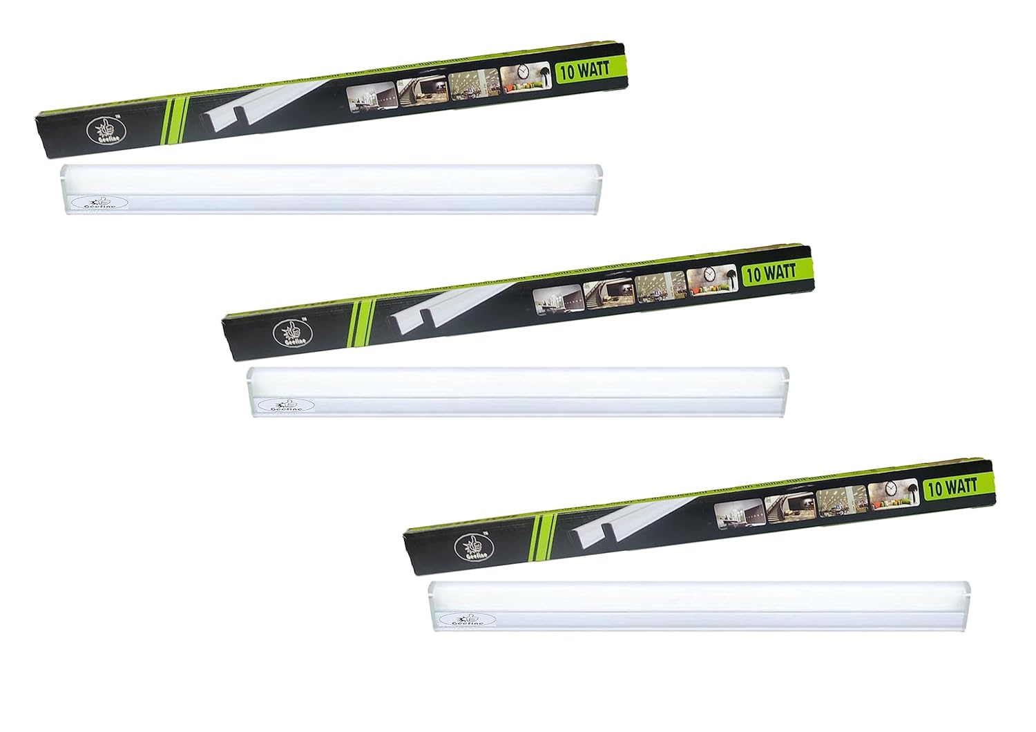 GEEFINE 10Watt LED Cool White Tube Light (Pack of 3) Amazon.in Home