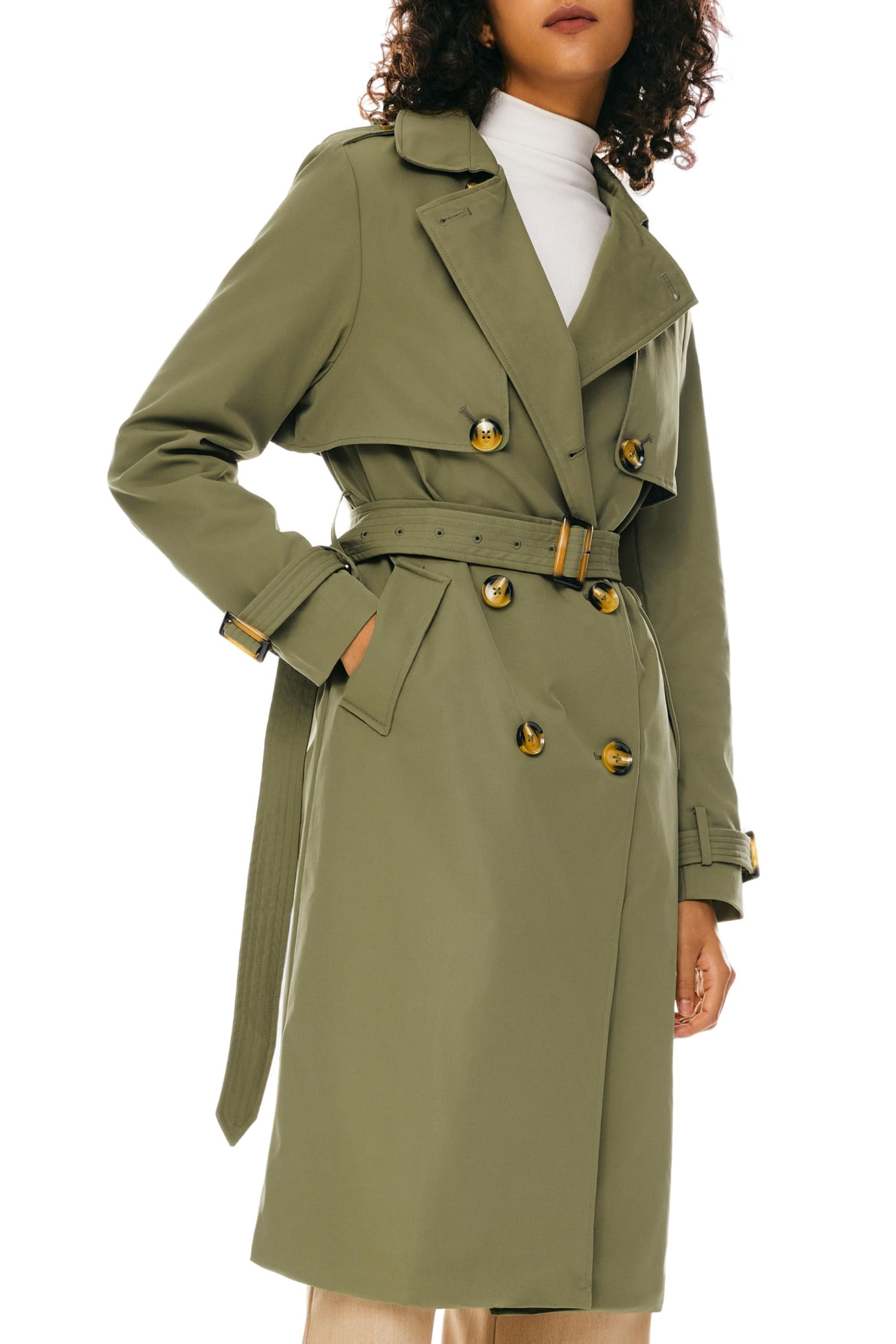 Orolay Double Breasted Trench Coat