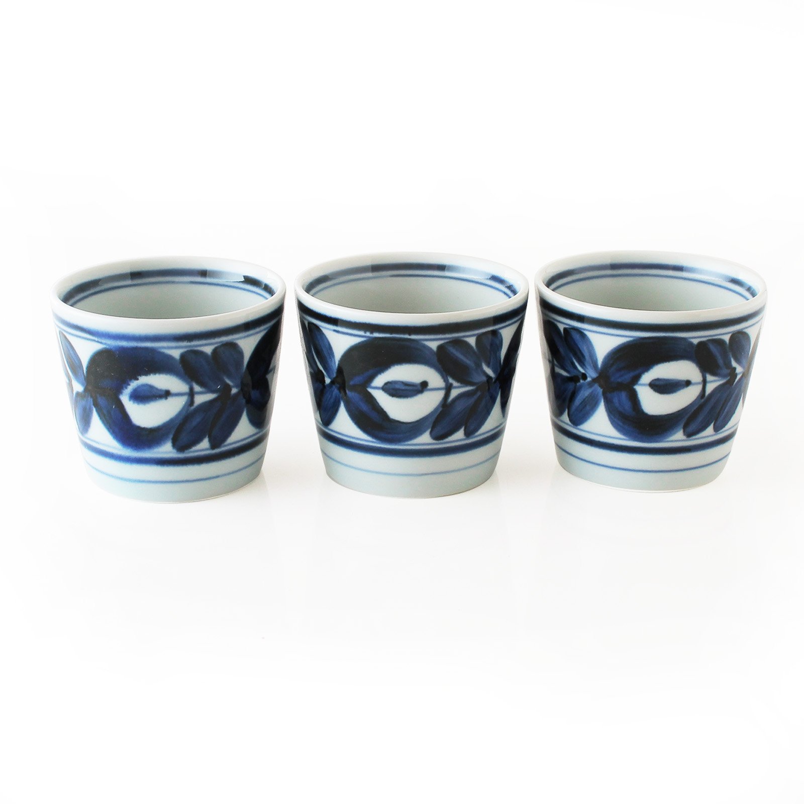 Hasami Flower Soba Dipping Cups Set of 3