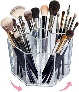 Soporte para brochas de maquillaje acrílico, ...