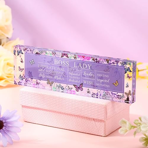 Miniatura 9 de Pinkunn Regalos de jefa para mujer, citas inspiradoras, regalos de oficina para mujeres, decoración de oficina, regalos de cumpleaños, recuerdo de