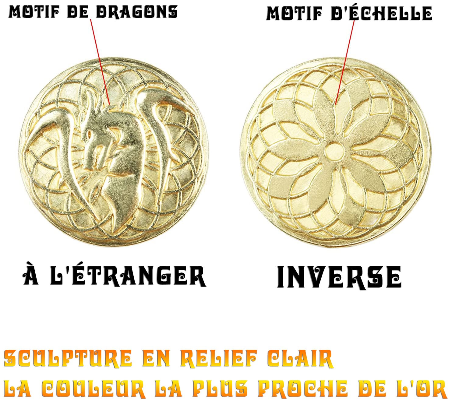 DND – Lot De 60 Pièces Métal Avec Pochette Cuir – Dénominations 1/5/10/50 – Pour Jeux De Rôle Et D&D