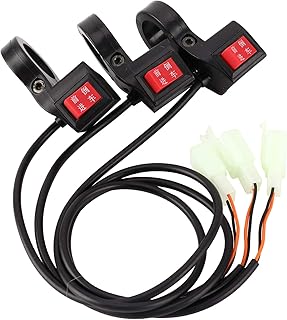 Alomejor 3Pcs Electric Scooter Handlebar Forward and Reverse Gear Switch Replacement Multifunction Electric Bike Forward/Reverse Button Switch for E Bike
