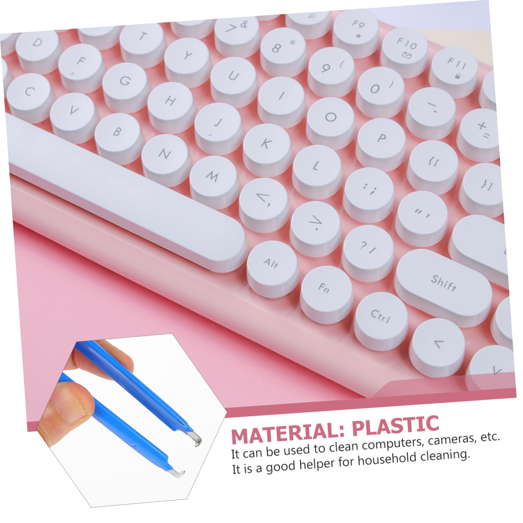 KICHOUSE Essential Cleaning Set for Mechanical Keyboards Key Cap Ic Puller and Brush Set for Computer Maintenance