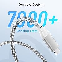 Vista 6 de Basesailor Cable de extensión USB tipo C corto de 0.66 pies para iPhone 17 Air, USB C 3.1 3.2 Gen2 10Gbps macho a hembra cable de extensión