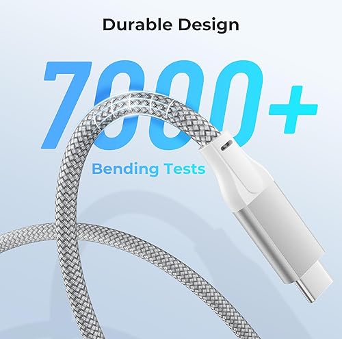 Miniatura 6 de Basesailor Cable de extensión USB tipo C de 3.3 pies, paquete de 2 unidades, USBC 3.1 Gen 2 10Gbps 100 W hembra macho adaptador extendido, cable