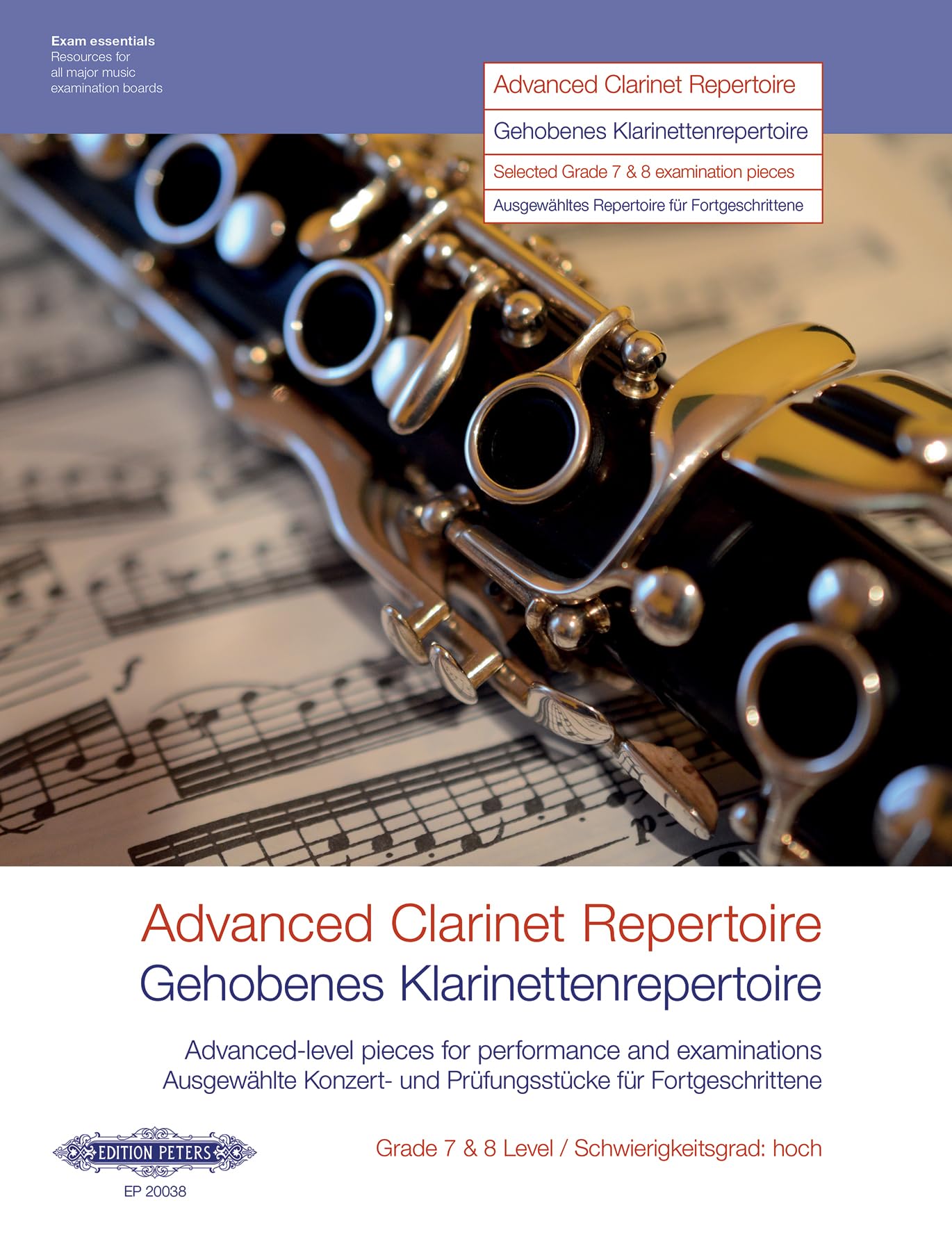 Advanced Clarinet Repertoire (Clarinet and Piano) (EP20038)