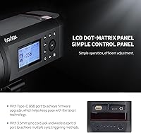 Vista 8 de Godox AD600 Pro AD600Pro - Luz estroboscópica para exteriores, 600 Ws TTL Studio Flash Monolight, 2.4G 1/8000s HSS Speedlite, potente batería