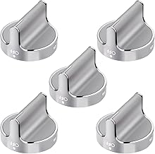 Techecook Upgraded W10766544 Gas Stove Knobs Replacement for WFG540H0ES1 WFG540H0ES0 Whirlpool Range Oven Knobs - Replaces W10430807 W10676228 AP5958476 4248219 EAP10067059 PS10067059 (5PACKS)