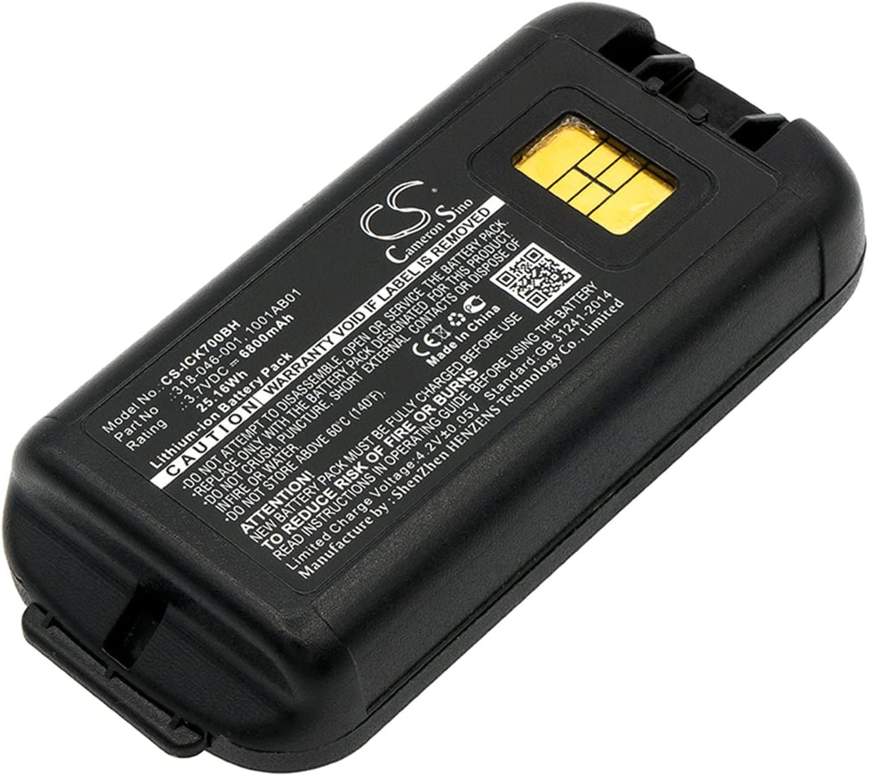 VINTRONS 6800mAh INTERMEC 1001AB01, 1001AB02, 318-046-001, 318-046-011, AB18 Replacement Battery for INTERMEC CK70, CK71,
