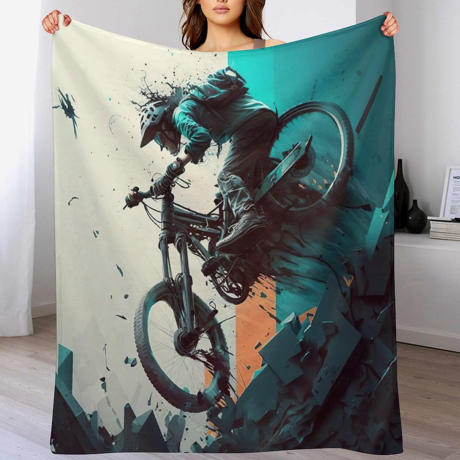 Couverture Polaire Haute Qualité en Flanelle Durable et Épaisse de 180x200cm