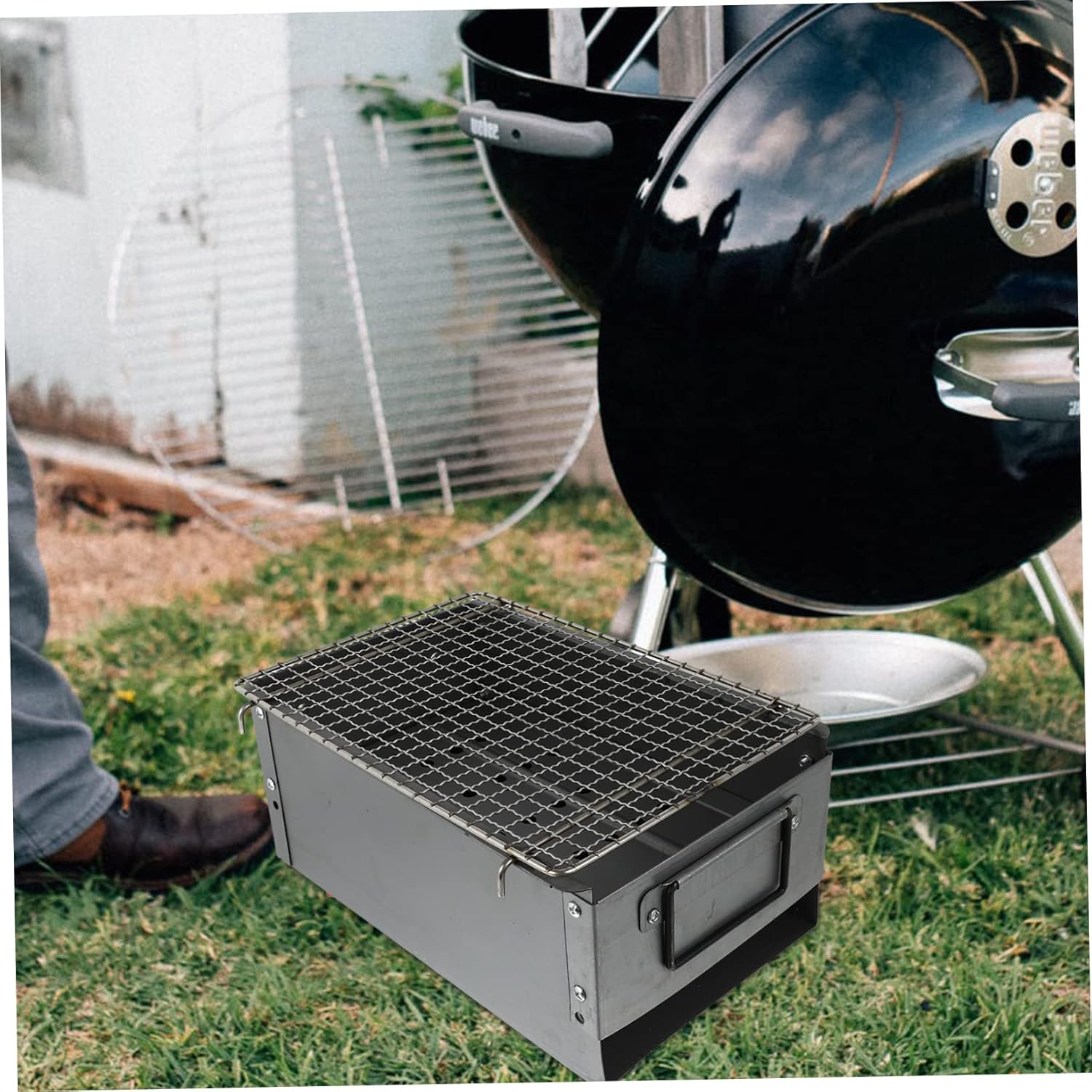 BESPORTBLE Grill Electric Barbecue for Outdoor Charcoal Camping Stove Tool Supply Stove Kitchen Gadget Silver