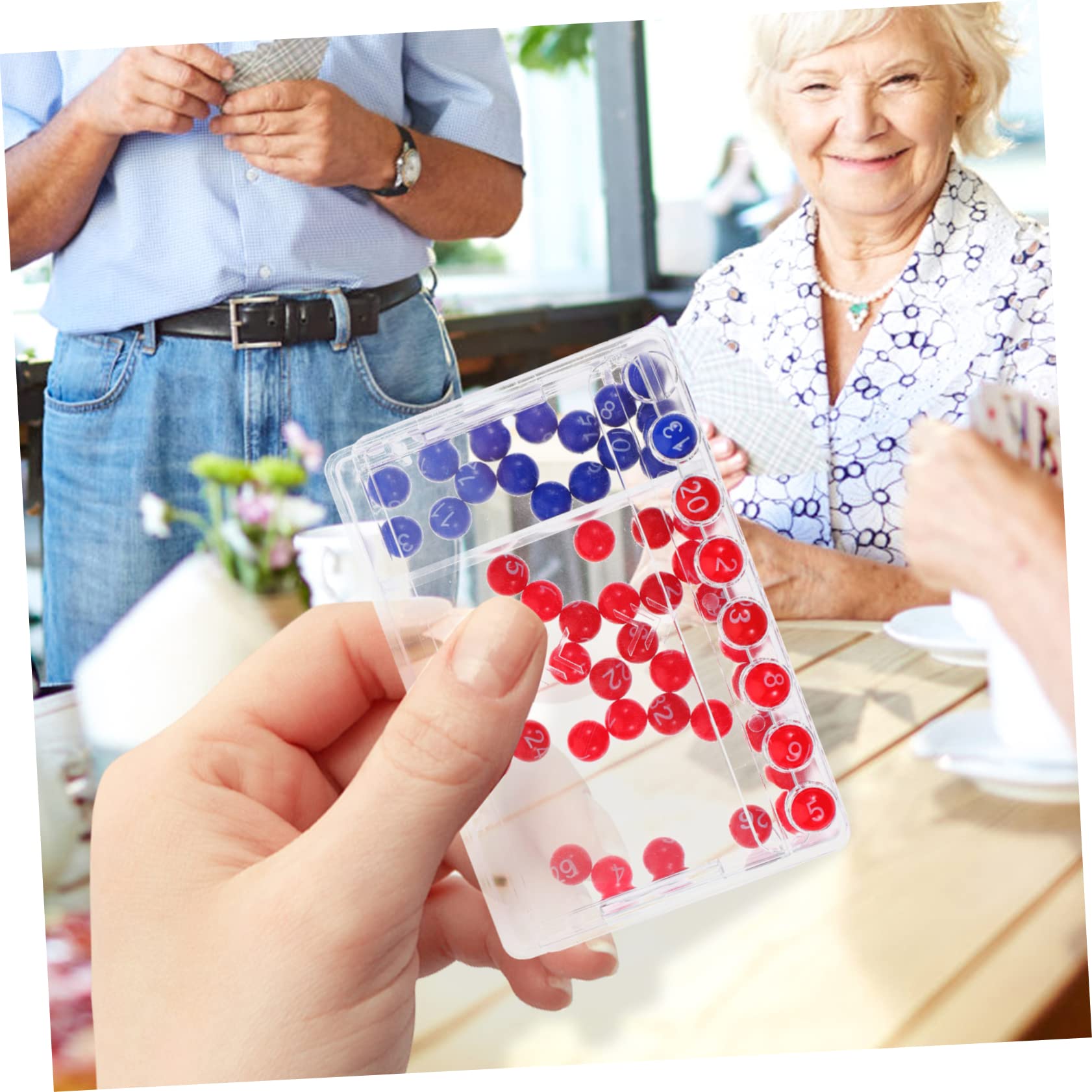 ibasenice 2sets Macchina Per Lotteria Manuale Con Palline Gioco Di Società Divertente Per Feste e Occasioni Speciali Giocattolo Creativo Per Tutte Le Età