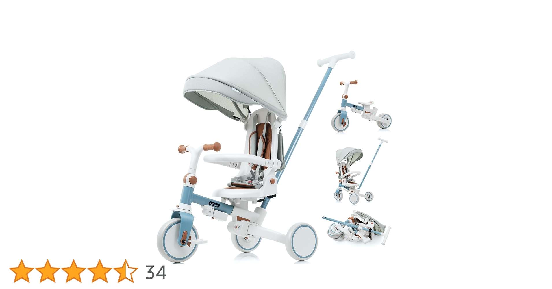 Amazon.co.jp: BTM 子供用三輪車 7in1 折りたたみ 手押し 7way 1~3歳