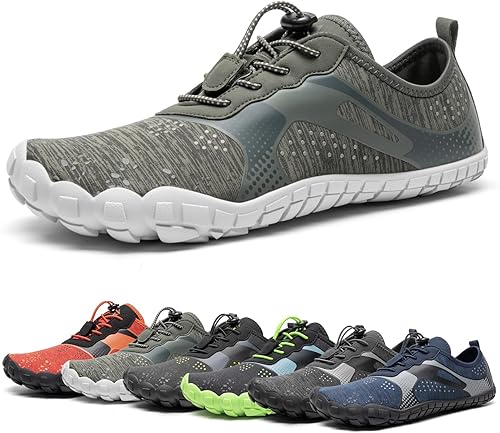 NORTIV 8 Zapatos de agua para hombre, descalzos, atléticos, ligeros, deportivos, zapatos acuáticos, para natación, al aire libre, pesca, senderismo,
