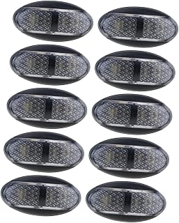 iplusmile Luces Led para Camión 10 Unidades Luces de Posición Laterales 10-30 V Señal/Amarilla Indicador de Conducción de Seguridad de Alta Visibilidad