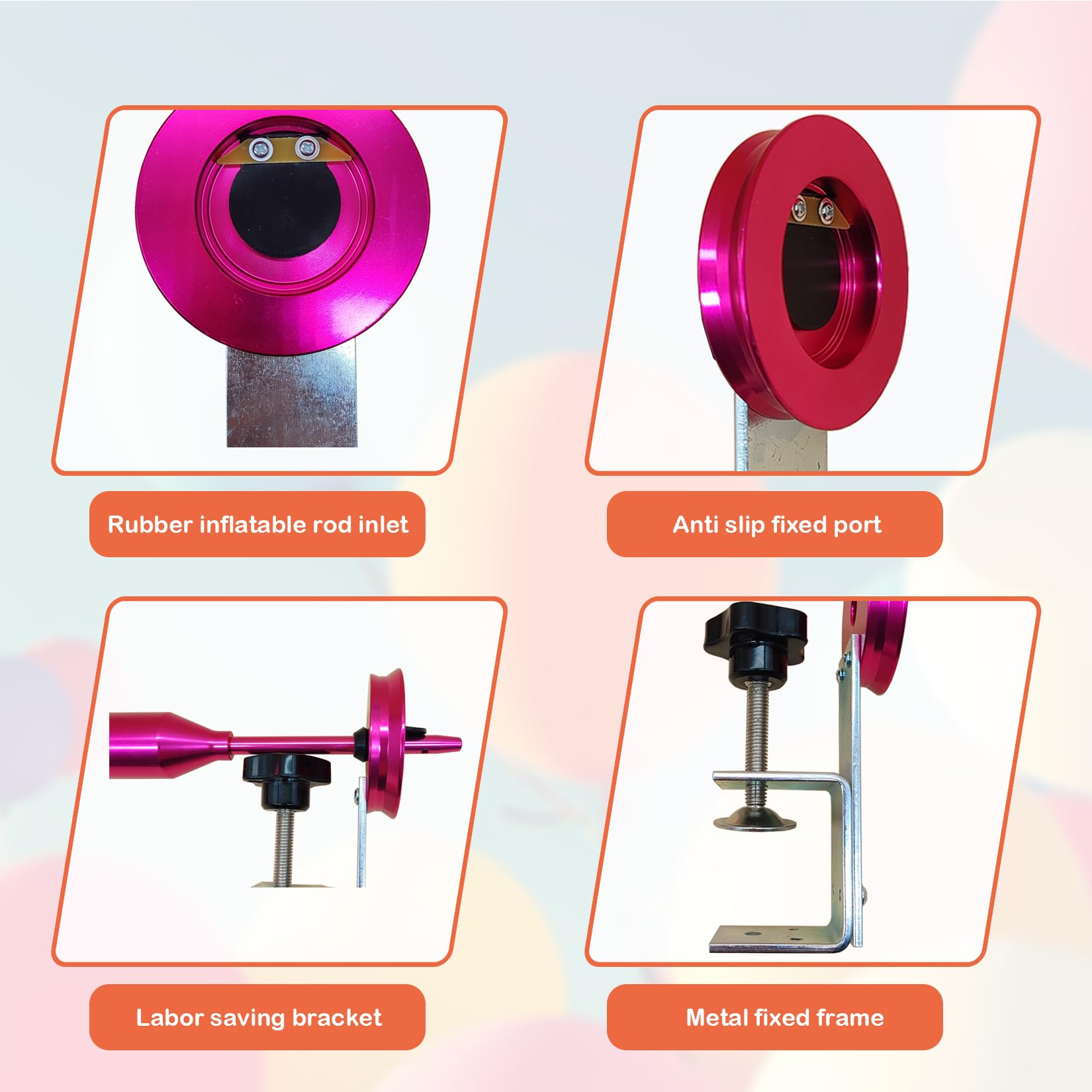 Macchina per Inserire Palloncini, Riempimento Rapido: 10 p/min | Strumento per Riempire Palloncini con Elio e Aria per Feste, Compleanni, Matrimoni, Set Creare Palloncino Dentro Palloncino