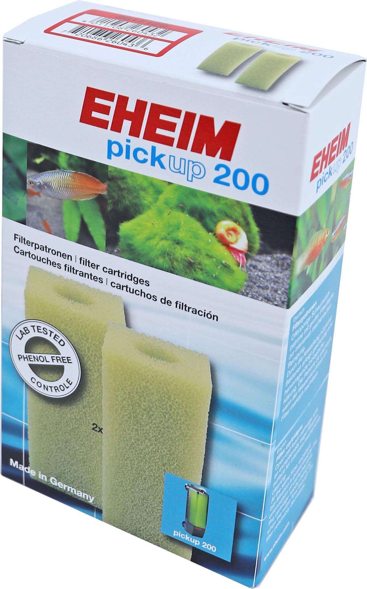 Eheim Pick-Up 200 (2012) Filter Cartridges (x2)