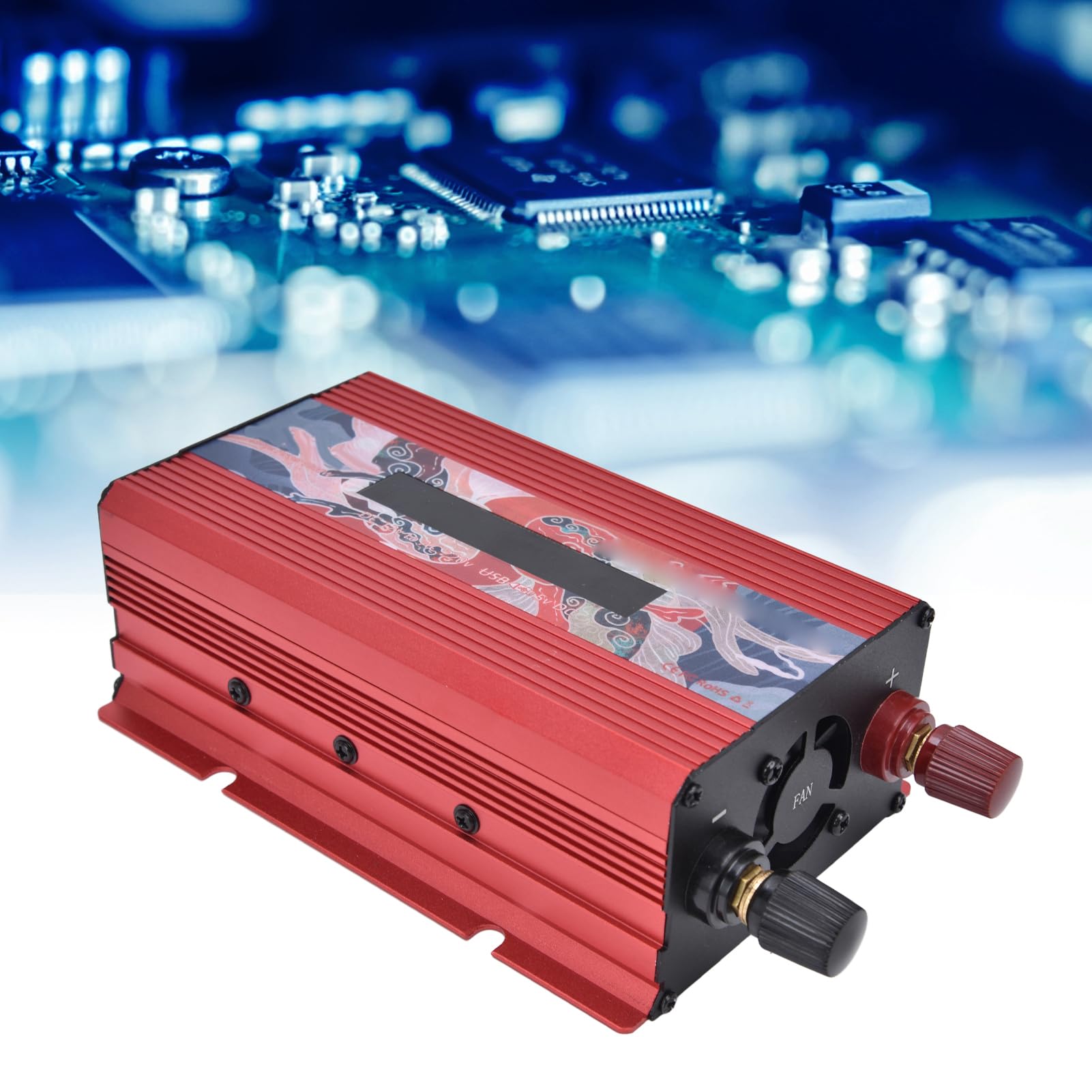 Inverter di Potenza a Onda Sinusoidale Pura 3000W - da 12V a 220V CA Con Adattatore per Auto e Presa CA - Convertitore per Casa, Camper, Camion
