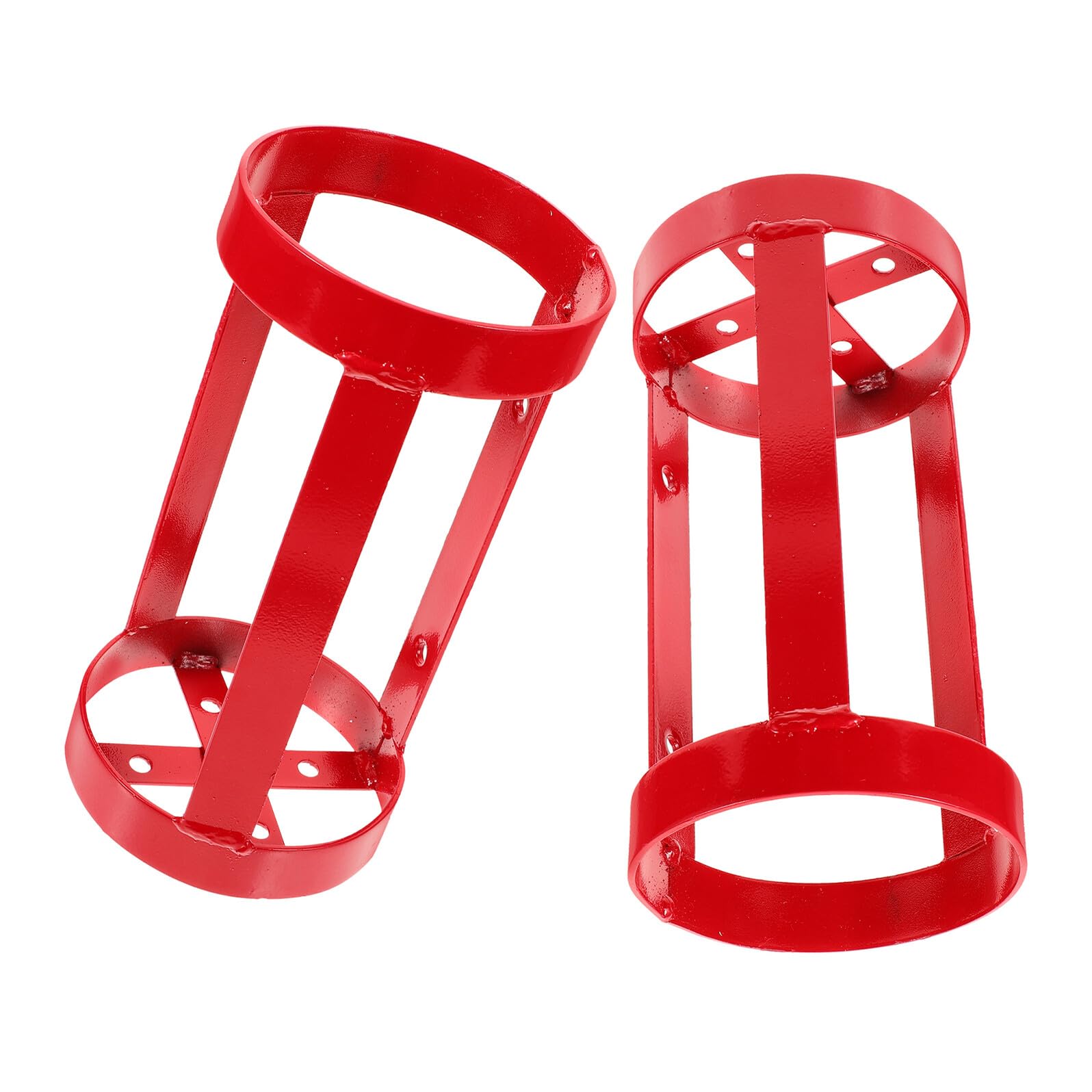 GARVALON Soporte Metálico Resistente para Extintor de 2 Kg 2 Unidades Soporte de Pared y Suelo para Extintor Doméstico y Vehículo Accesorio de Seguridad contra Incendios Portátil y